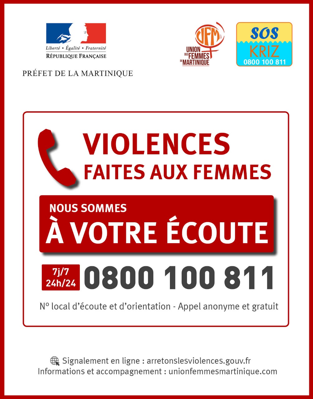 Affiche UFM ligne écoute